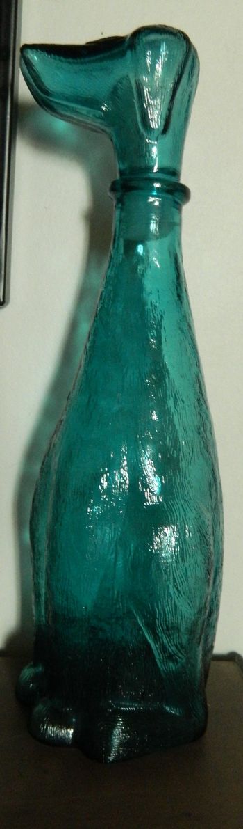 Carafe vintage d'Empoli forme teckel vintage