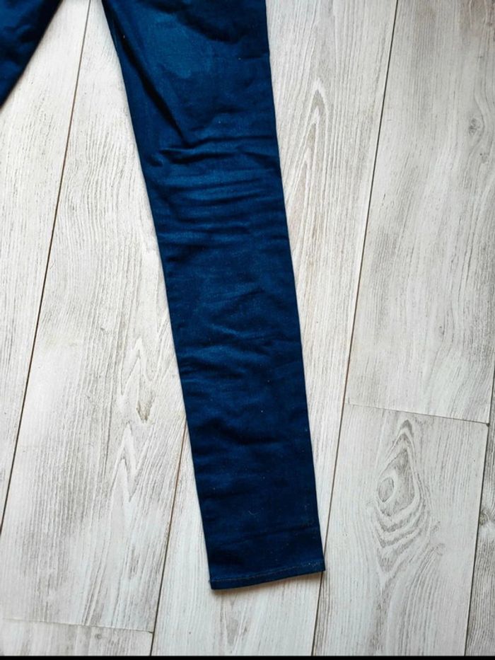 Jean Femme Superdry Vintage Standard Skinny - Bleu Foncé - Détail Rose - Style Casual Authentique - photo numéro 10