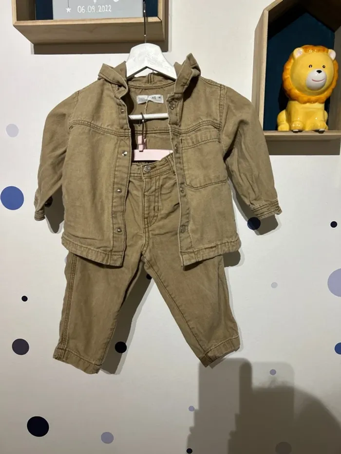 Ensemble veste et pantalon Zara 18-24mois 92 cm - photo numéro 4