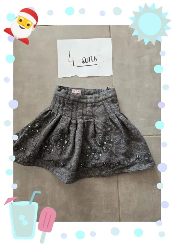 Jupe en laine taille 4 ans jupe hiver mi saison