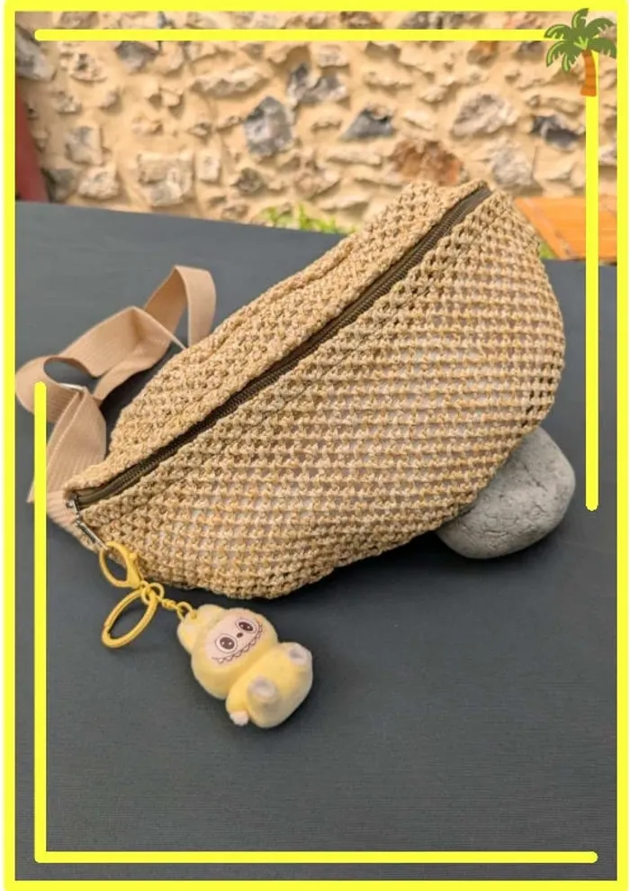 🌾 Sac banane bohème en paille – prêt pour l’été ! - photo numéro 2
