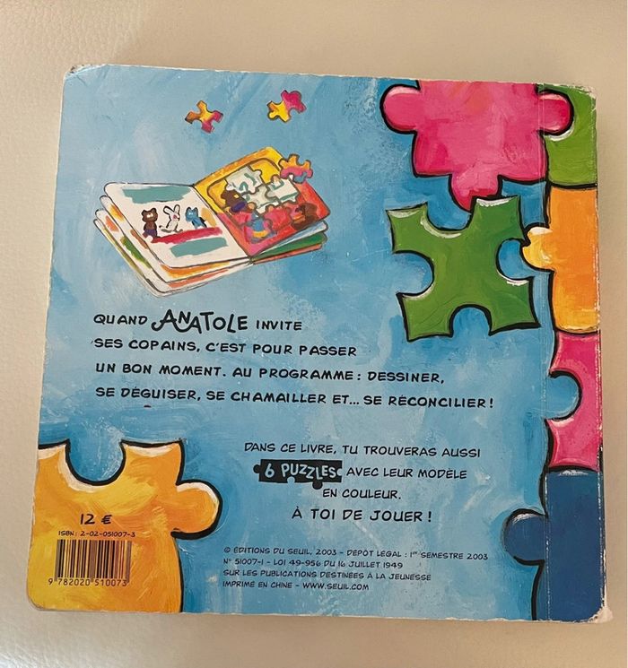 Livre puzzle - Anatole et ses copains - photo numéro 7