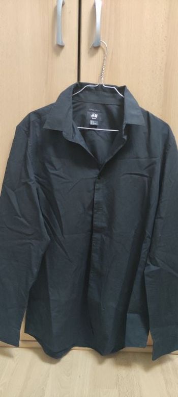 Chemise noire slim