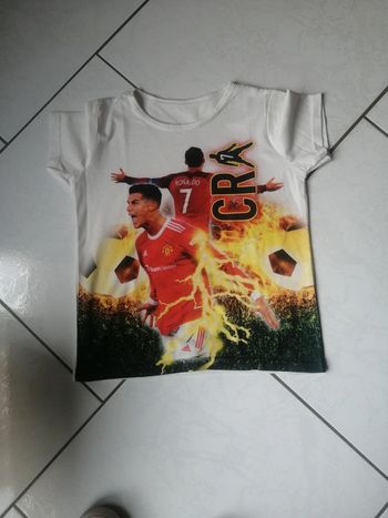 Tee shirt manche courte foot CR7