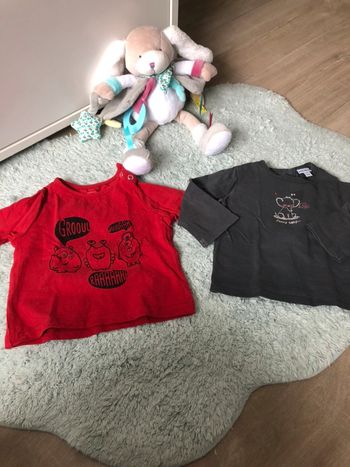 Lot tee shirt ml 3 mois