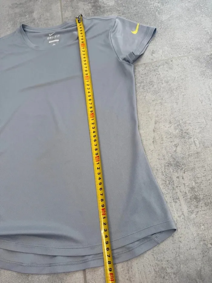 T-shirt de sport Nike femme Dri-fit taille XS bleu gris super état - photo numéro 7
