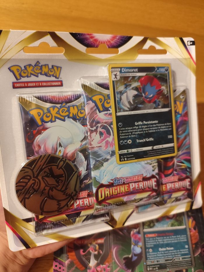 Lot deux tripacks cartes Pokémon EB11 Origine perdue EV6.5 Fable Nébuleuse - photo numéro 4