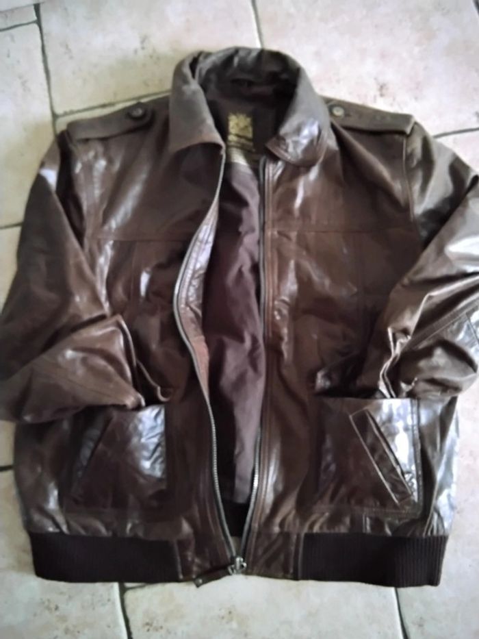 Veste en cuir homme bizzbee - photo numéro 2