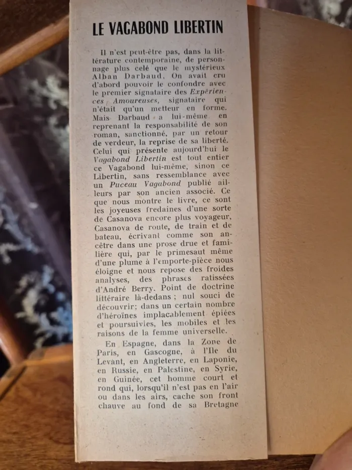 📚 Le vagabond libertin - 1957 📚 - photo numéro 3