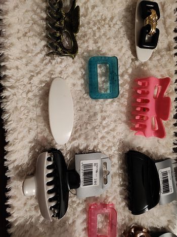 Lot de 14 pinces et barettes cheveux fille