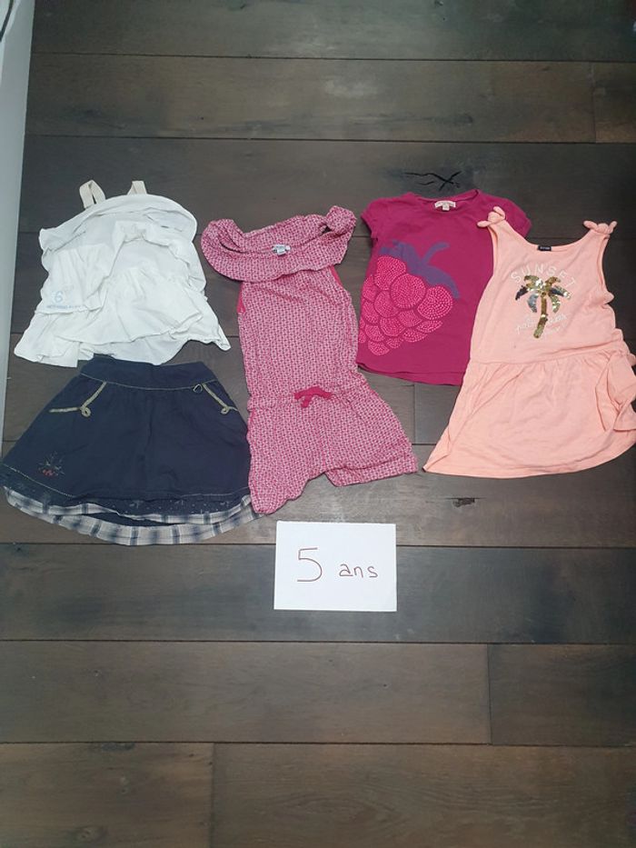 Lot vêtements été fille 5 ans