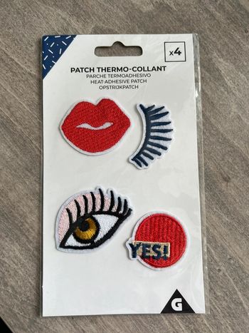 Lot de 4 patchs thermo-collant