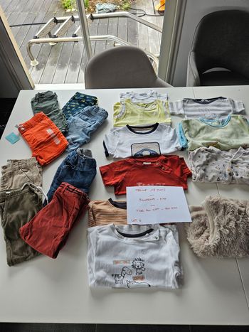 Lot vetement 18 mois garçon 