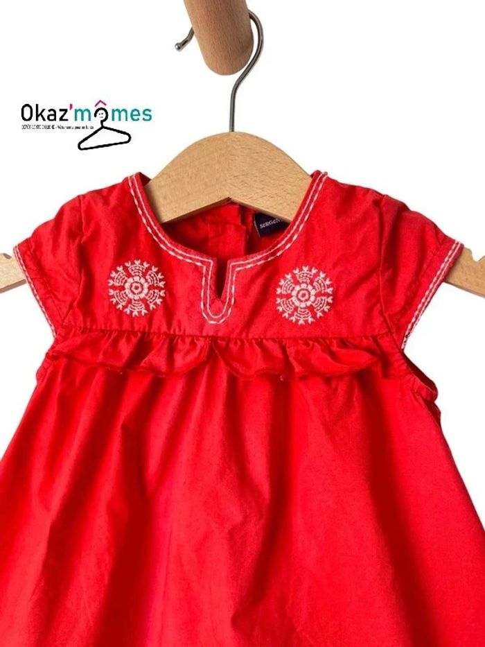 Ensemble d’été robe corail + bloomer - Sergent Major 3 mois (59cm) - photo numéro 2