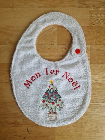 Joli bavoir mon 1er Noël