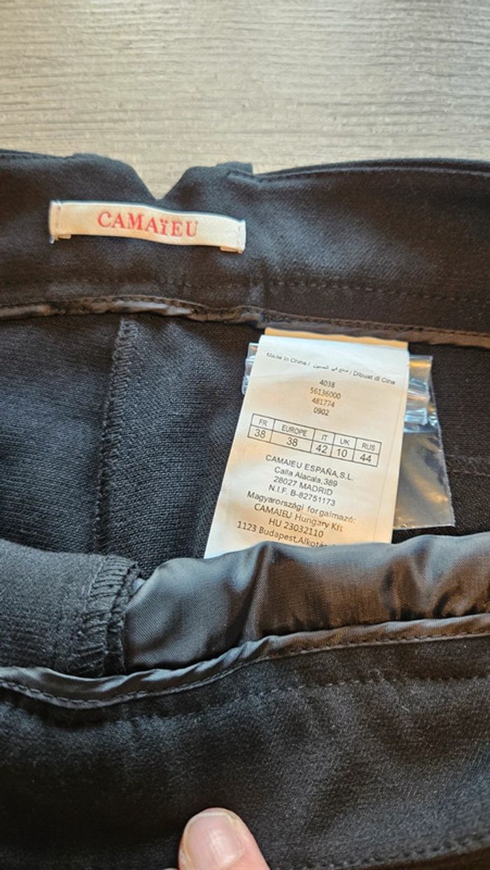 Pantalon noir classique Camaïeu, taille 38, neuf avec étiquette - photo numéro 6