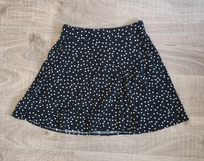 Jupe noir a pois