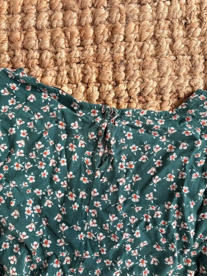 Blouse fleurie avec manches couper s - photo numéro 3
