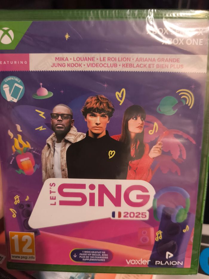 Jeu let's let lets sing 2025 Neuf sous blister Xbox series X One AB prix ferme