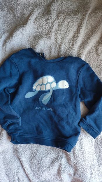 Pull obaibi 18 mois bleu