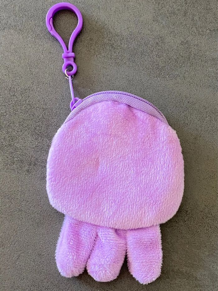 Porte-monnaie pieuvre violette - photo numéro 2