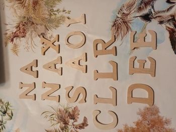 Lettre en bois