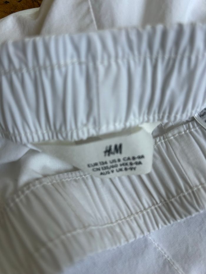 Pantalon léger sport coton blanc 9/10 ans H&M - photo numéro 4