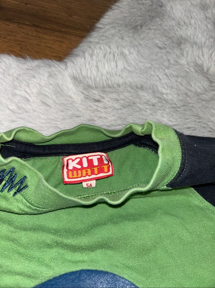 Haut manches longues vert - 5 ans - Kiti Watt - photo numéro 4