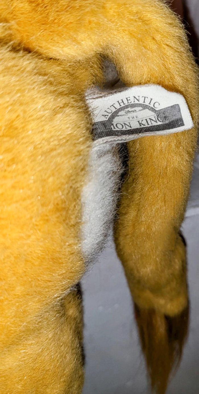 peluche électronique et interactif De Simba le lionceaux Vintage de 1993 Walt Disney Le Roi Lion - photo numéro 3