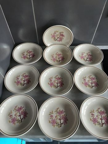 Ensemble assiettes creuses vintage