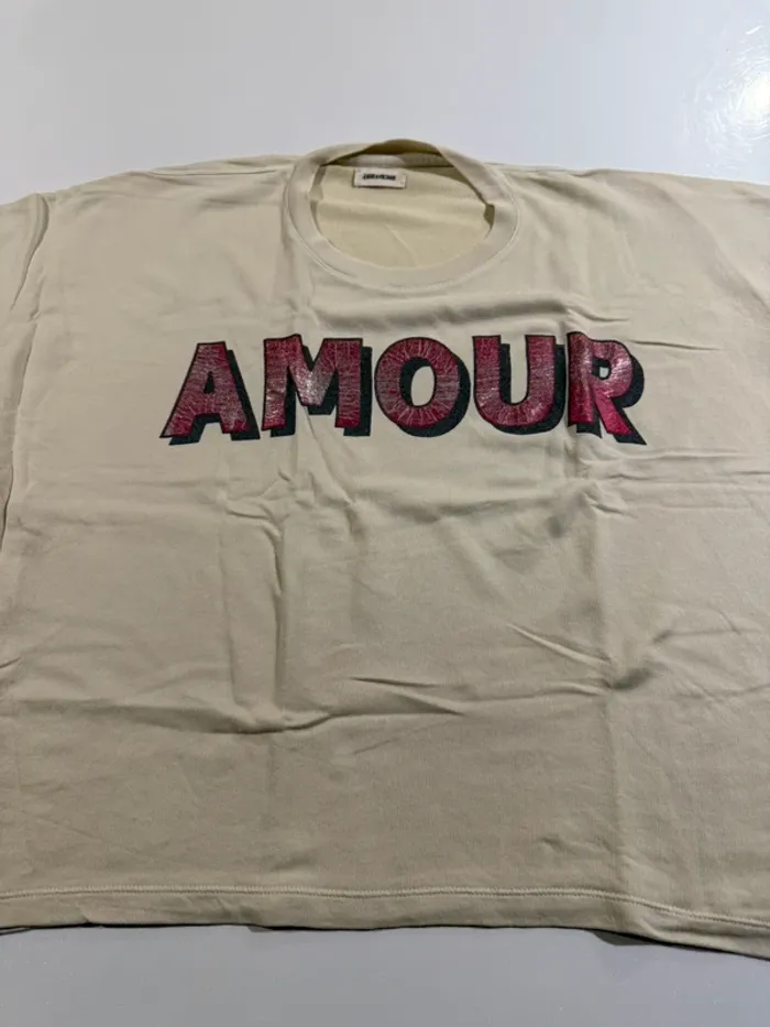 T-shirt sweat zadig et voltaire amour