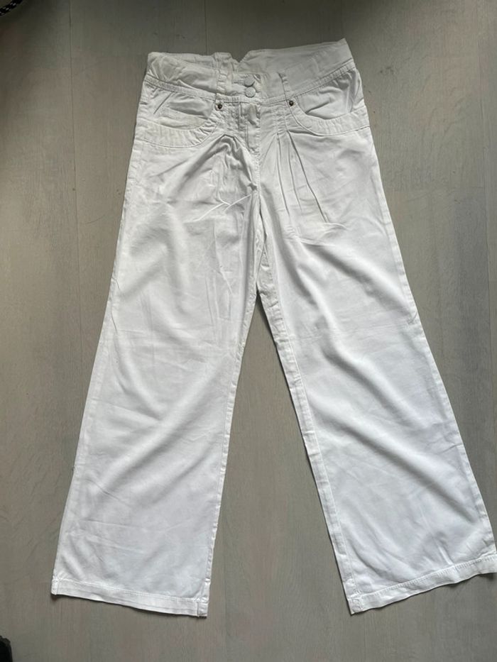 Pantalon blanc fille Caprice de Fille - Taille 8 ans