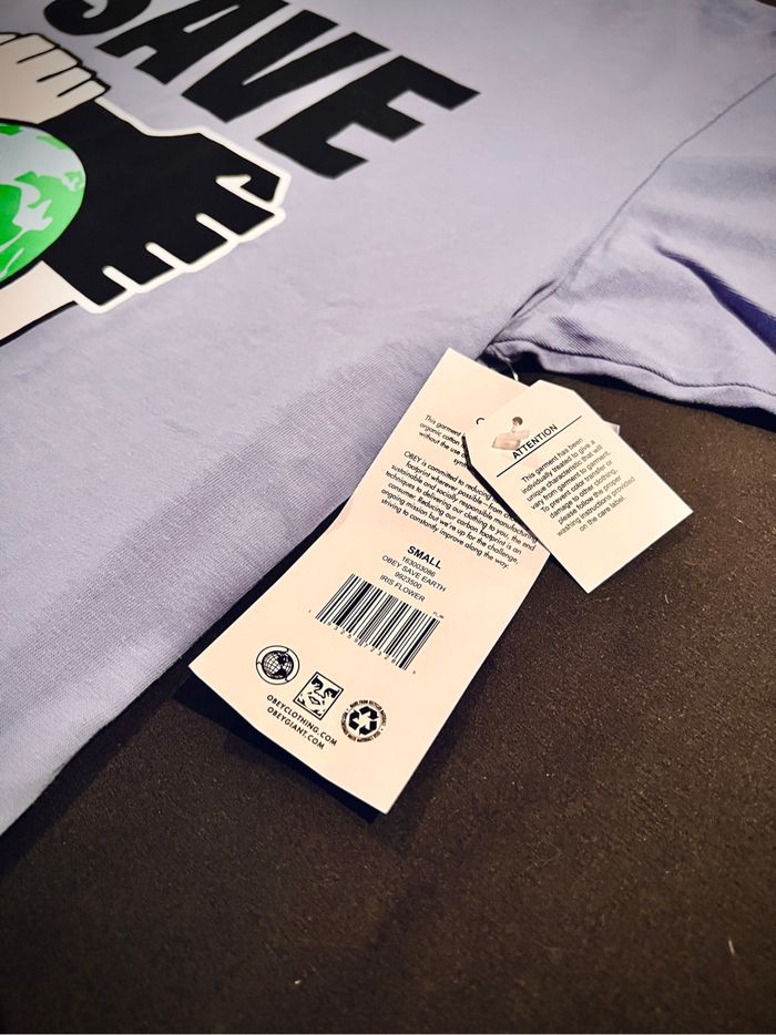 T-Shirt Obey Save Earth Planet - Taille S Neuf - photo numéro 4