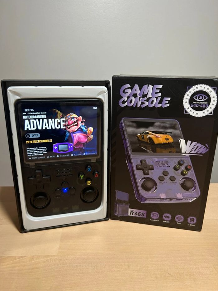 Console portable Rétrogaming R36S Noir transparent - Neuve - Écran IPS - 128Go - photo numéro 3