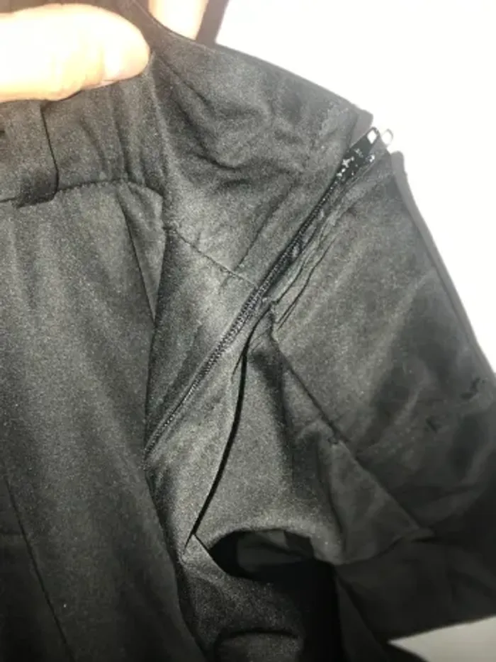pantalon pinces femme jennyfer 38 noir satiné - photo numéro 7
