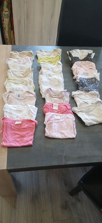 Lot bodies manches courtes 18 mois