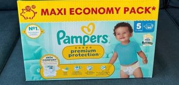 1 maxi pack Pampers premium protection taille 5