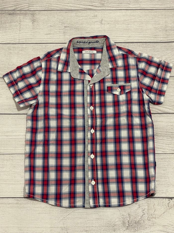 Okaidi - Chemise carreaux - 6 ans - photo numéro 2