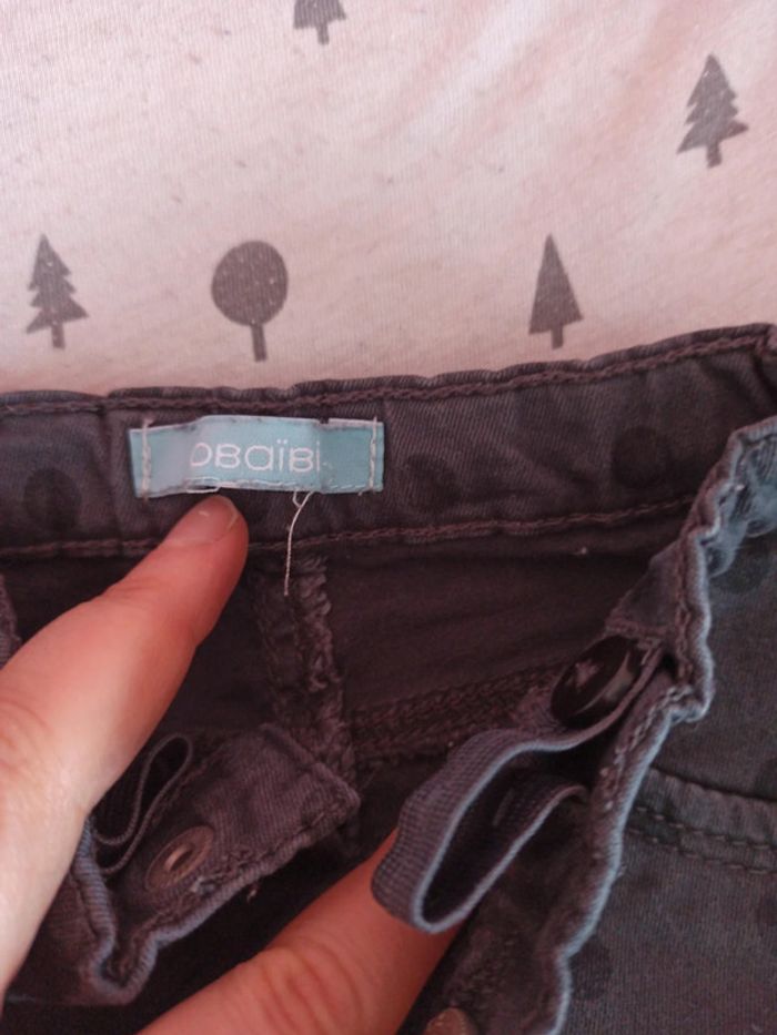 Jean noir obaibi a pois - photo numéro 2