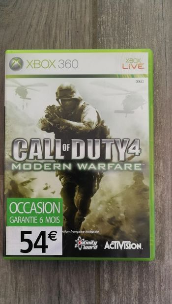 Jeu Call of Duty 4: modern warfare pour XBOX