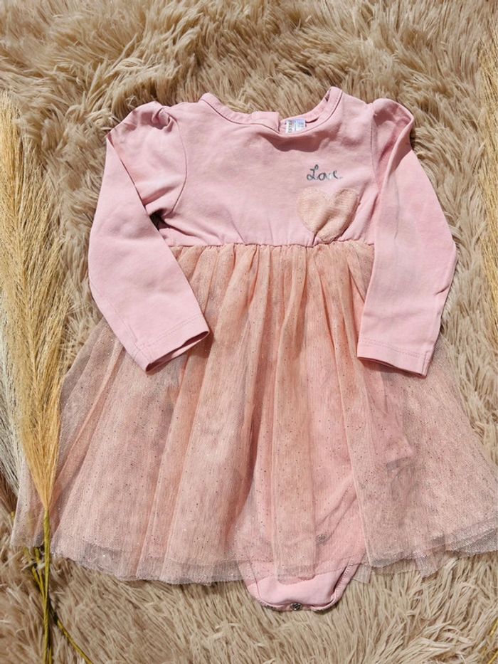 Robe rose manches longues - photo numéro 2