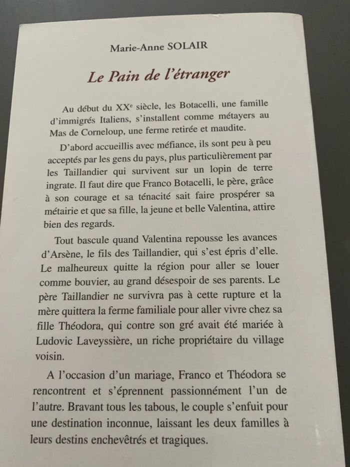 Le pain de l’étranger - photo numéro 2