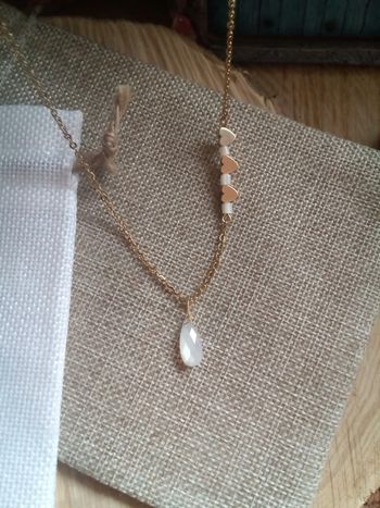 Collier pierre de lune et n'acre