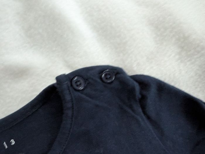 Tshirt ML bleu marine Bisous - 3A - Gémo - photo numéro 3