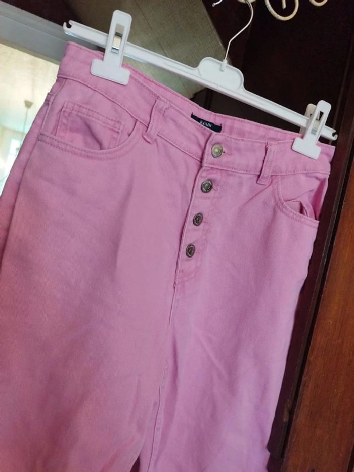Jeans mom rose Kiabi déchiré taille M/38 y2k - photo numéro 6
