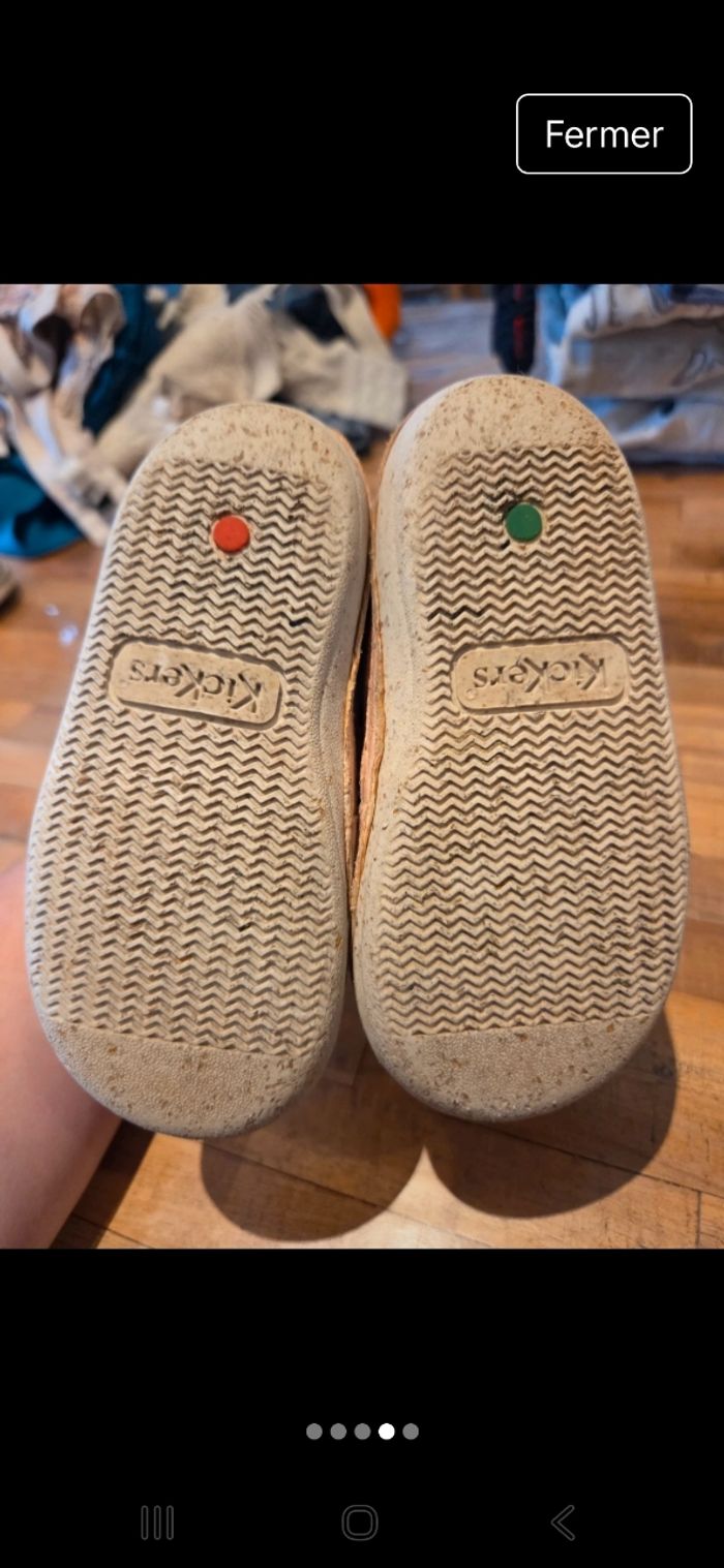 Chaussures rose kickers taille 23 - photo numéro 4