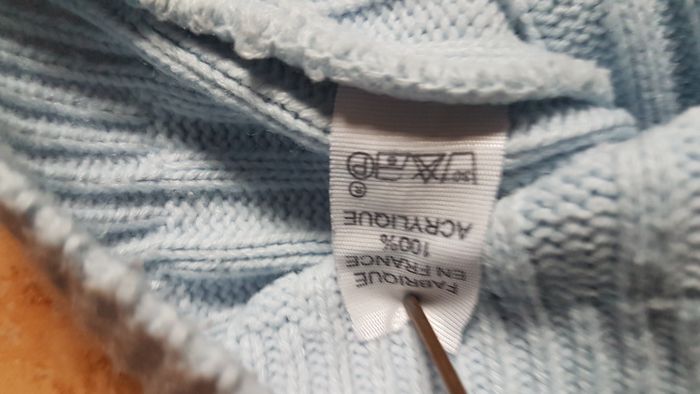 Pull hiver homme 46 bleu clair - photo numéro 4