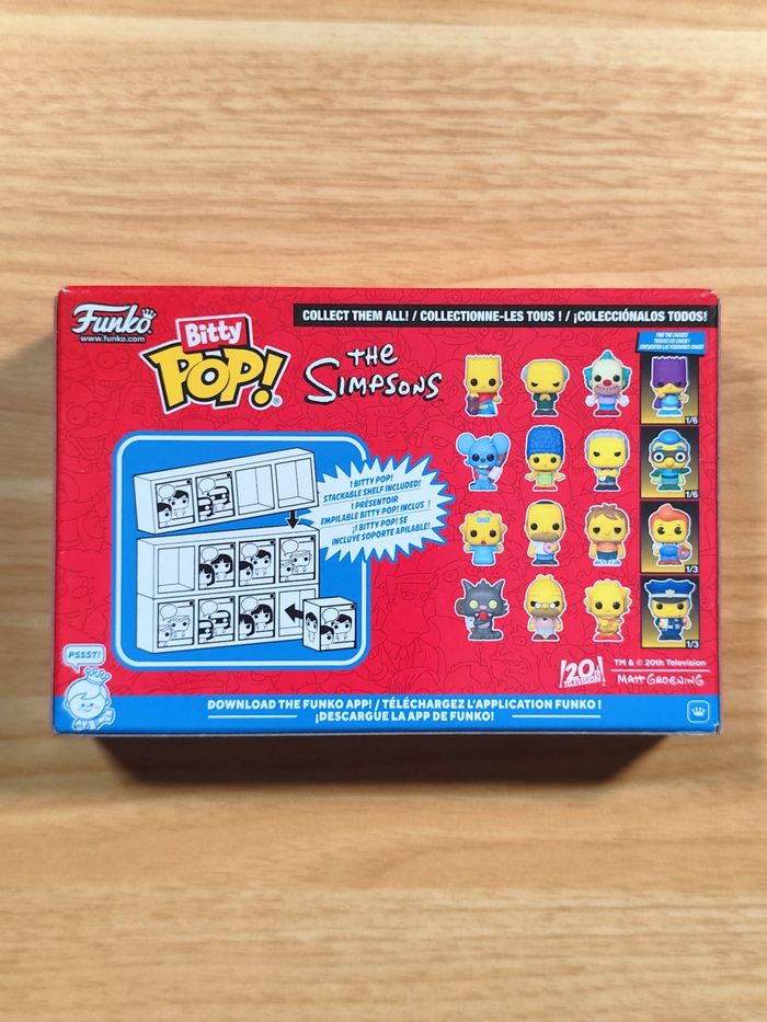Boîte Funko Bitty Pop! Les Simpsons - Pack 4 Figurines (Marge, Moe + CHASE) - photo numéro 7