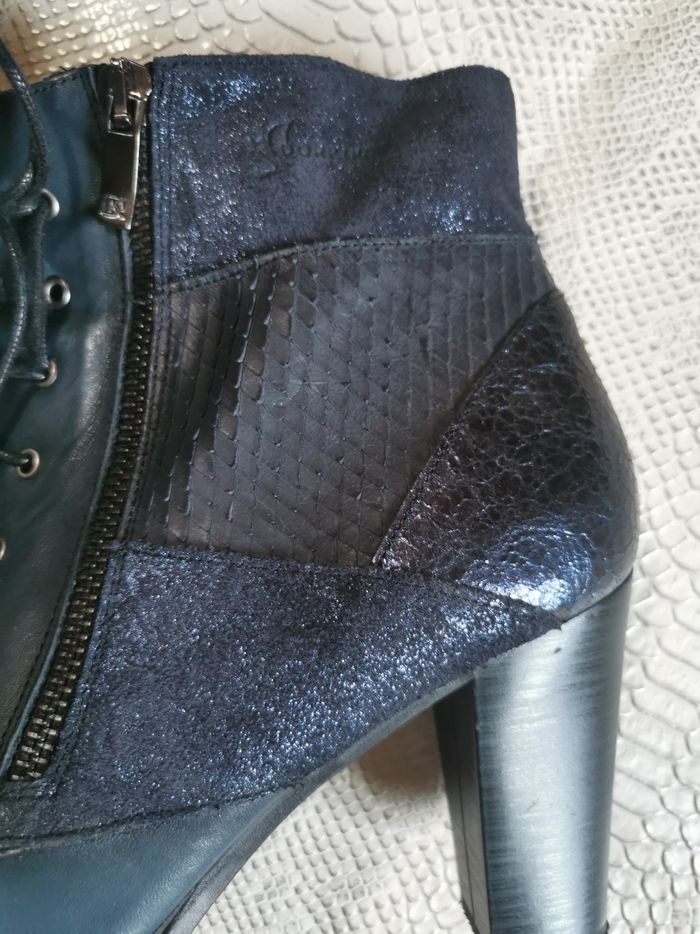 Boots à talons bleu marine Dorking T40 - photo numéro 6