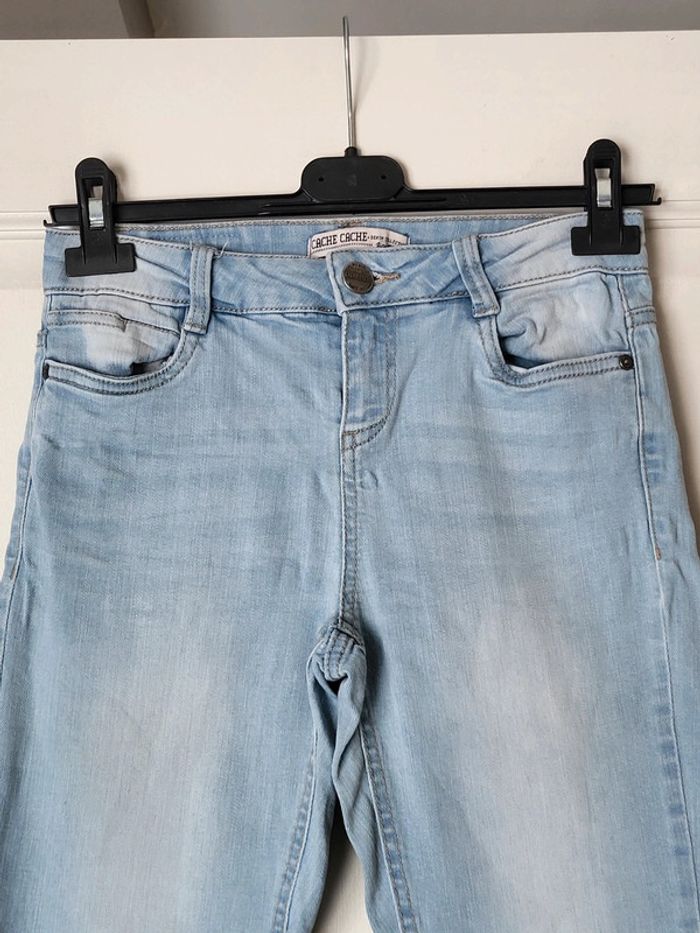 Jean court denim bleu clair Cache Cache - photo numéro 3
